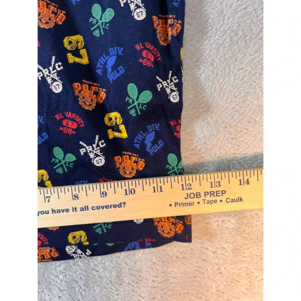 Polo Ralph Lauren All‎ Over Athletic Print Knit Sleep Shorts Men's Size Medium